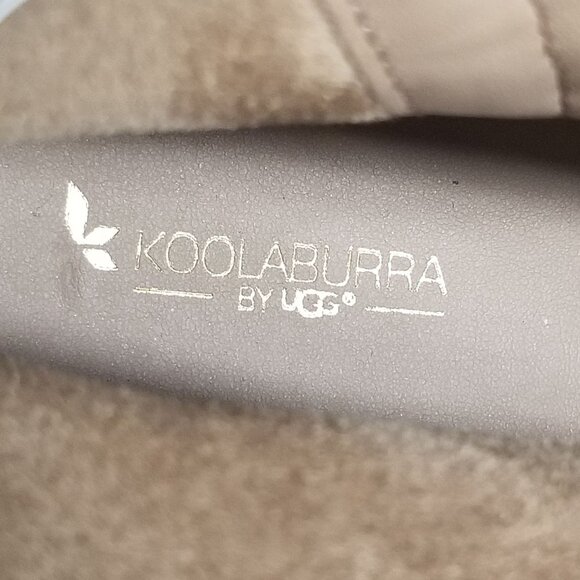 UGG Shoes Womens Size 12 Koolaburra Tan Suede Side Zip Tassel Ankle Booties - Picture 11 of 12